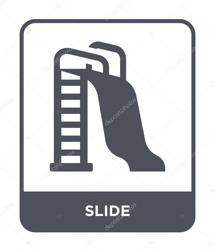 Slide icon in trendy design style. slide icon isolated on white background. slide vector icon simple and modern flat symbol for web site, mobile, logo, app, UI. slide icon vector illustration, EPS10.