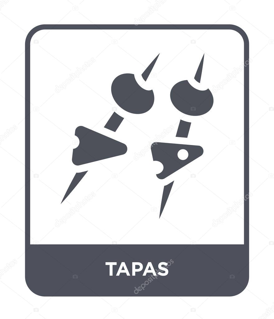 Tapas icon in trendy design style. tapas icon isolated on white background. tapas vector icon simple and modern flat symbol for web site, mobile, logo, app, UI. tapas icon vector illustration, EPS10.