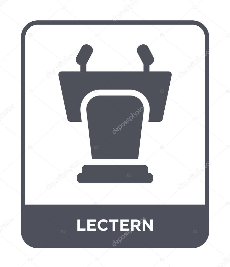 lectern icon in trendy design style. lectern icon isolated on white background. lectern vector icon simple and modern flat symbol.