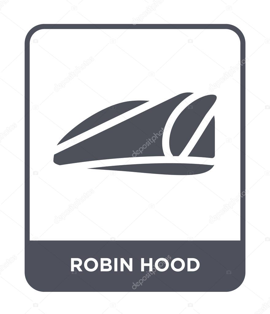 Robin hood icon in trendy design style. robin hood icon isolated on white background. robin hood vector icon simple and modern flat symbol.