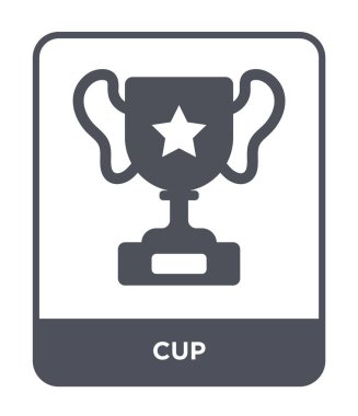 modaya uygun bir tasarım tarzı Kupası simgesi. Beyaz arka plan üzerinde izole Kupası simgesi. Kupası vektör simgesi basit ve modern düz simgesi web sitesi, mobil, logo, app, UI. simge vektör çizim, Eps10 Kupası.