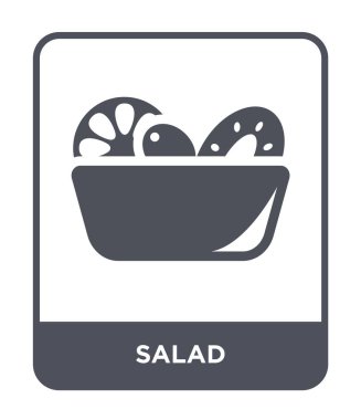 modaya uygun bir tasarım tarzı salata simgesi. Beyaz arka plan üzerinde izole salata simgesi. salata vektör simgesi basit ve modern düz simgesi web sitesi, mobil, logo, app, UI. salata simge vektör çizim, Eps10.