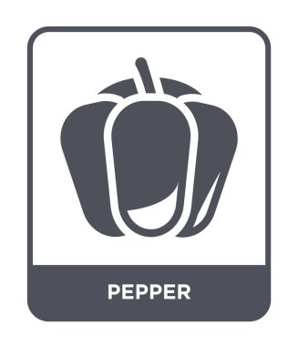pepper icon in trendy design style. pepper icon isolated on white background. pepper vector icon simple and modern flat symbol. clipart