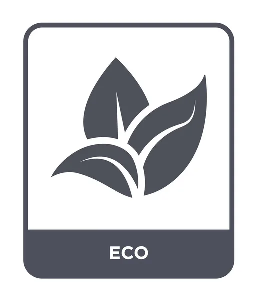 Eco Pictogram Trendy Stijl Eco Pictogram Geïsoleerd Een Witte Achtergrond — Stockvector