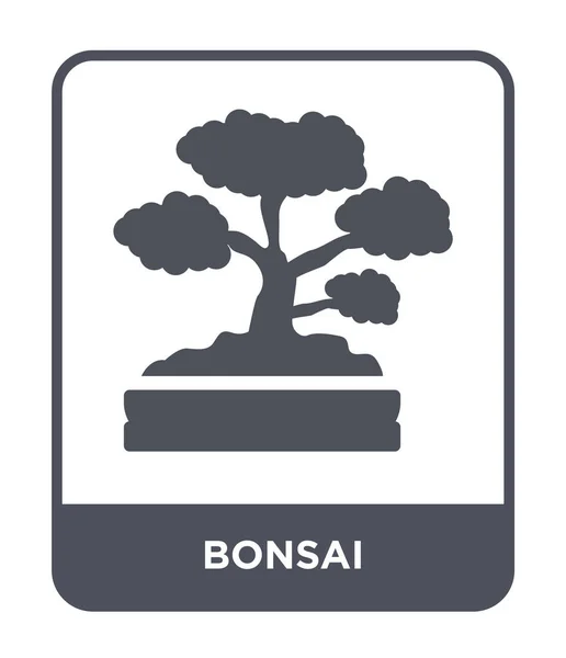 Bonsai Ikonen Trendig Designstil Bonsai Ikonen Isolerad Vit Bakgrund Bonsai — Stock vektor
