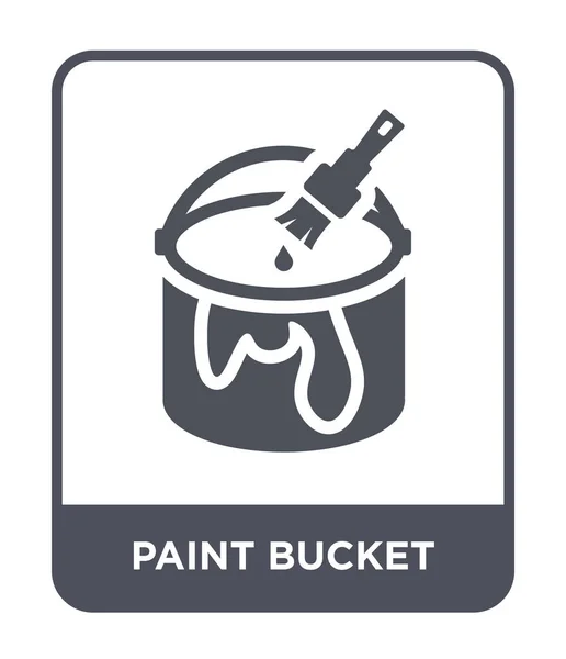 Paint Bucket Εικονίδιο Στην Μοντέρνα Στυλ Σχεδιασμού Χρωματίστε Εικονίδιο Κάδος — Διανυσματικό Αρχείο