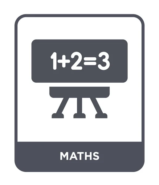 Mathematik Ikone Trendigen Design Stil Mathematik Symbol Isoliert Auf Weißem — Stockvektor