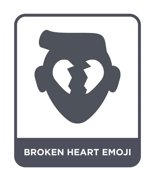 Złamane Serce Ikony Emoji Modny Styl Złamane Serce Emoji Ikony — Wektor stockowy