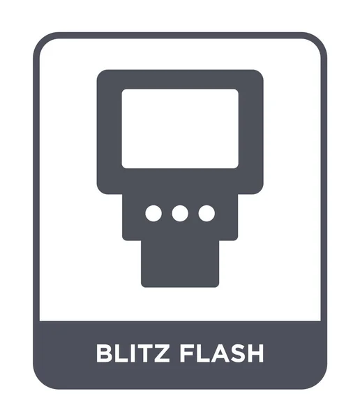 Blitz Flash Pictogram Trendy Stijl Blitz Flash Pictogram Geïsoleerd Een — Stockvector