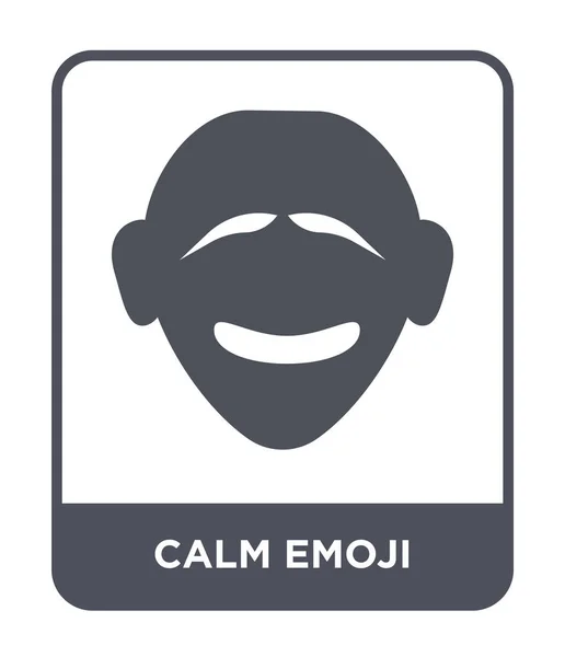 Ícone Emoji Calma Estilo Design Moderno Ícone Emoji Calma Isolado —  Vetores de Stock