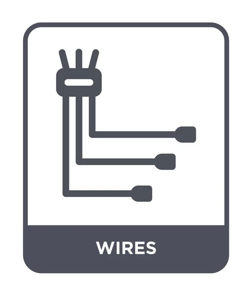 Значок Дроти Модному Стилі Дизайну Значок Дротів Ізольовано Білому Тлі — стоковий вектор