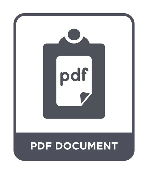 Icône Document Pdf Dans Style Design Tendance Icône Document Pdf — Image vectorielle