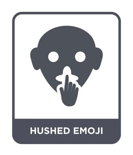 Icono Emoji Silenciado Estilo Diseño Moda Icono Emoji Silenciado Aislado — Vector de stock