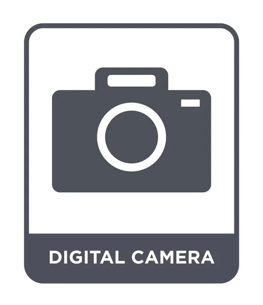 Ψηφιακή Φωτογραφική Μηχανή Εικονίδιο Στην Μοντέρνα Στυλ Σχεδιασμού Ψηφιακή Φωτογραφική — Διανυσματικό Αρχείο