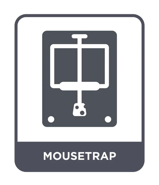 Ícone Mousetrap Estilo Design Moderno Ícone Mousetrap Isolado Fundo Branco — Vetor de Stock