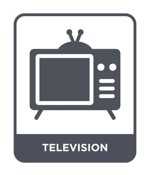 Icono Televisión Estilo Diseño Moda Icono Televisión Aislado Sobre Fondo — Vector de stock