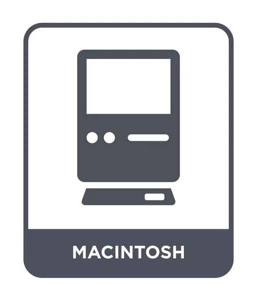 Ikona Macintosh Modny Styl Macintosh Ikona Białym Tle Macintosh Ikona — Wektor stockowy