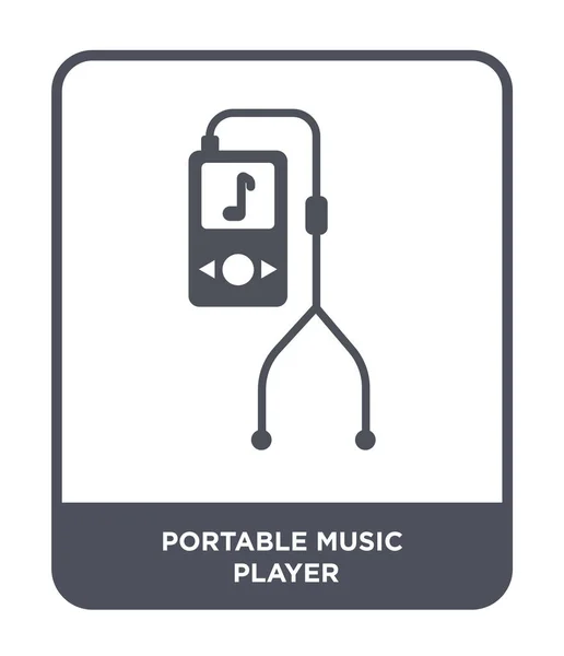 Tragbare Musik Player Ikone Trendigen Design Stil Tragbare Musik Player — Stockvektor