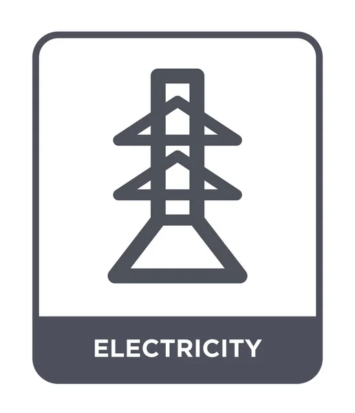 Strom Ikone Trendigen Design Stil Stromsymbol Isoliert Auf Weißem Hintergrund — Stockvektor