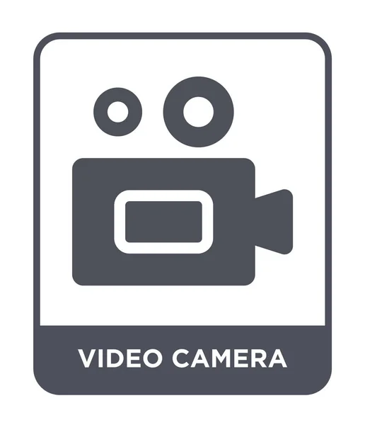 Icono Cámara Vídeo Estilo Diseño Moda Icono Cámara Vídeo Aislado — Vector de stock