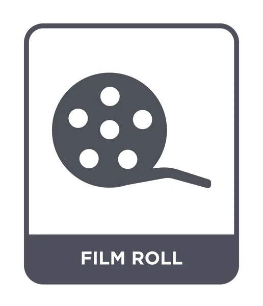 Ícone Rolo Filme Estilo Design Moderno Ícone Rolo Filme Isolado — Vetor de Stock