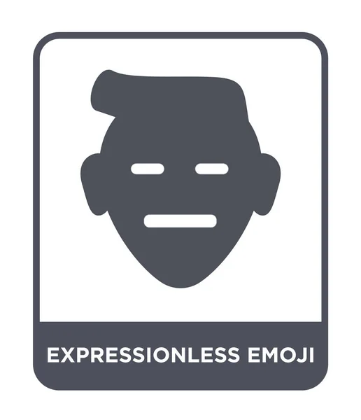 Icono Emoji Sin Expresión Estilo Diseño Moda Icono Emoji Sin — Vector de stock
