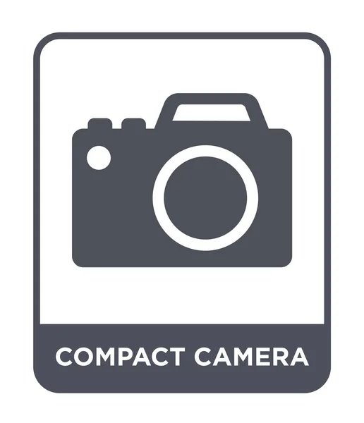 Ícone Câmera Compacta Estilo Design Moderno Ícone Câmera Compacta Isolado — Vetor de Stock