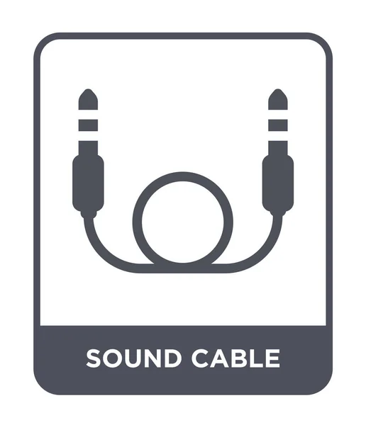 Icône Câble Sonore Dans Style Design Tendance Icône Câble Sonore — Image vectorielle