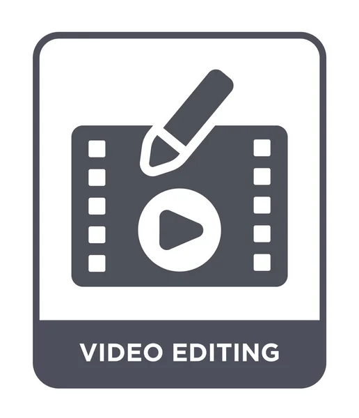 Video Editing Icon Trendy Design Style Video Editing Icon Isolated — Stock Vector