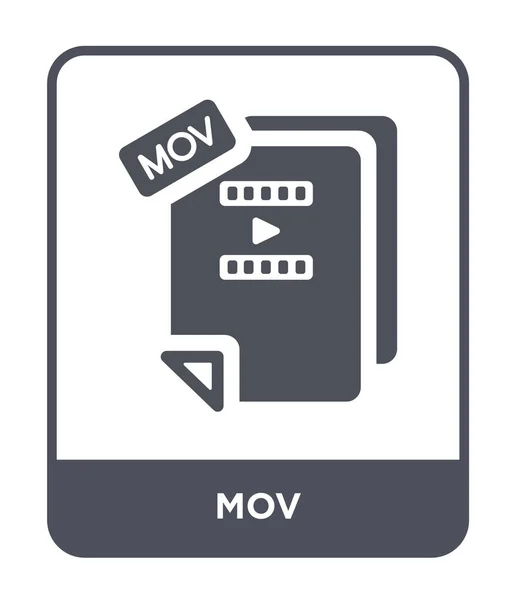 时尚设计风格的阿明偶像 在白色背景上隔离的 Mov Mov 矢量图标简单和现代平面符号为网站 应用程序 Mov 图标向量例证 Eps10 — 图库矢量图片