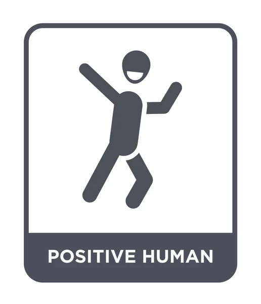 Pozitivní Lidské Ikona Módní Design Stylu Pozitivní Lidské Ikona Izolovaných — Stockový vektor