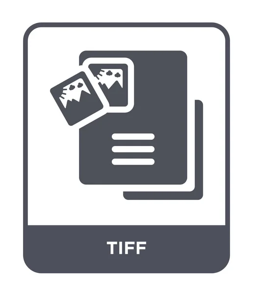 时尚设计风格的小插曲图标 在白色背景上隔离的 Tiff 简单而现代的平面符号为网站 应用程序 Tiff 图标向量例证 Eps10 — 图库矢量图片