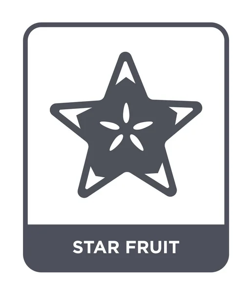 Icono Fruta Estrella Estilo Diseño Moda Icono Fruta Estrella Aislado — Vector de stock