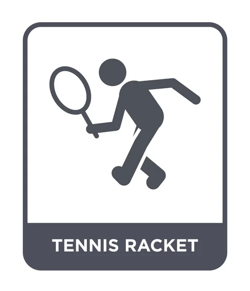 Raqueta Tenis Icono Estilo Diseño Moda Raqueta Tenis Icono Aislado — Vector de stock