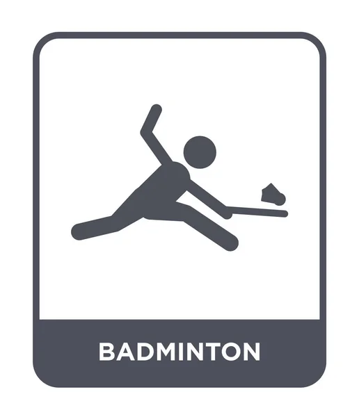 Badminton Ikona Modny Styl Badminton Ikona Białym Tle Badminton Ikona — Wektor stockowy