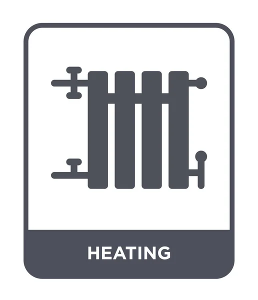 Modaya Uygun Bir Tasarım Tarzı Isıtma Simgesi Beyaz Arka Plan — Stok Vektör
