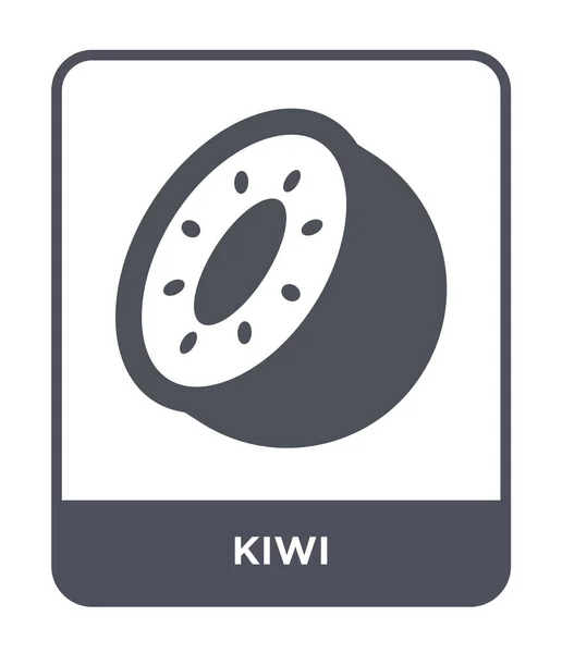 Ícone Kiwi Estilo Design Moderno Ícone Kiwi Isolado Fundo Branco —  Vetores de Stock