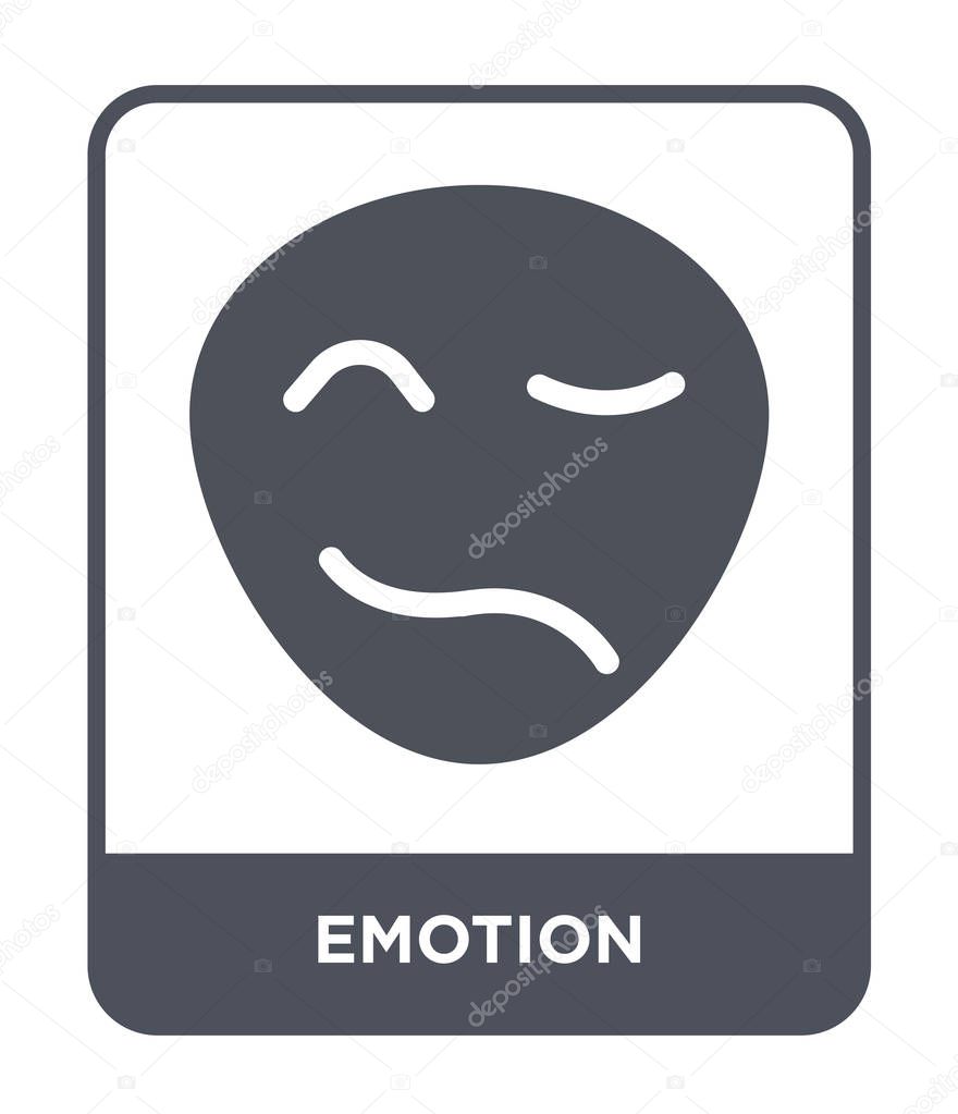 Emotion icon in trendy design style. emotion icon isolated on white background. emotion vector icon simple and modern flat symbol.