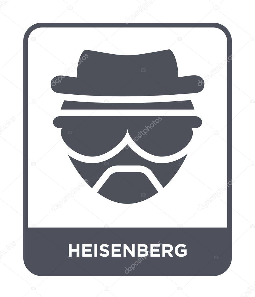 heisenberg icon in trendy design style. heisenberg icon isolated on white background. heisenberg vector icon simple and modern flat symbol.