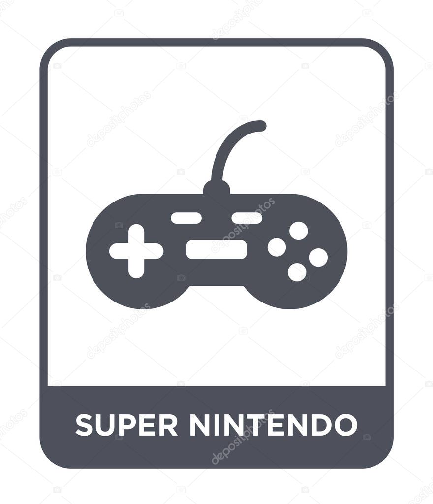 super nintendo icon in trendy design style. super nintendo icon isolated on white background. super nintendo vector icon simple and modern flat symbol.