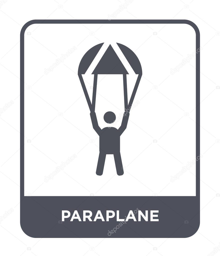 paraplane icon in trendy design style. paraplane icon isolated on white background. paraplane vector icon simple and modern flat symbol.