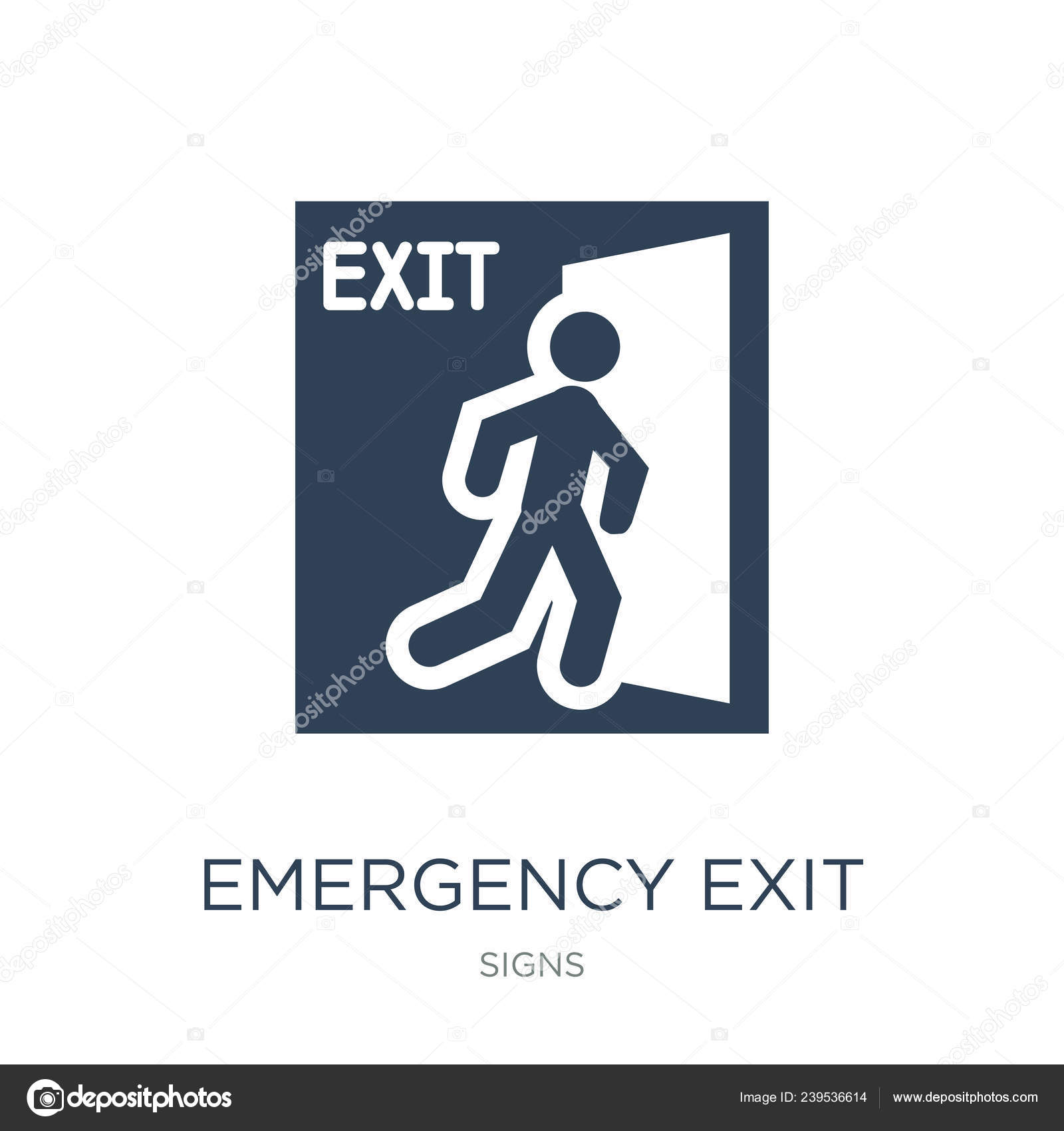 Green Emergency Exit Sign. Fire Exit Sign, Emergency Door Symbol, Evacuation  Icon. Public Signage Vector Illustration Royalty Free SVG, Cliparts,  Vectors, and Stock Illustration. Image 149821349.