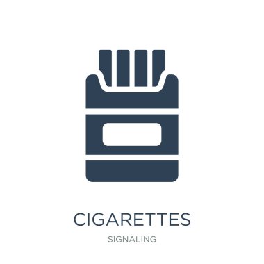 sigara simge vektör beyaz arka plan üzerinde sigara trendy simgeler sinyal koleksiyonundan dolu, Sigara illüstrasyon vektör