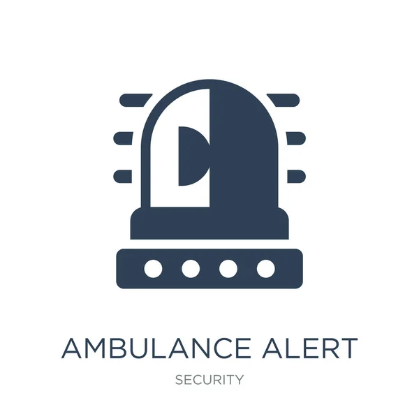 Krankenwagen Alarm Symbol Vektor Auf Weißem Hintergrund Krankenwagen Alarm Trendy — Stockvektor