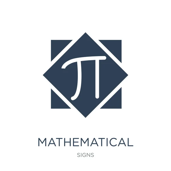 Mathematische Symbolvektoren Auf Weißem Hintergrund Mathematische Trendig Gefüllte Symbole Aus — Stockvektor