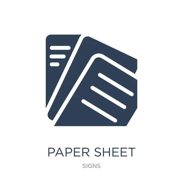 Feuille Papier Icône Vecteur Sur Fond Blanc Feuille Papier Icônes — Image vectorielle