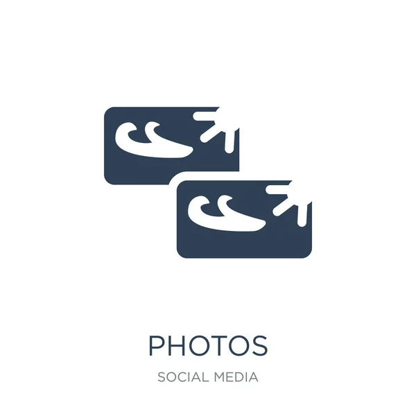 Foto Pictogram Vector Witte Achtergrond Foto Trendy Gevuld Iconen Uit — Stockvector