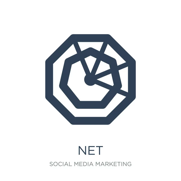 Netto Pictogram Vector Witte Achtergrond Trendy Gevulde Iconen Uit Sociale — Stockvector