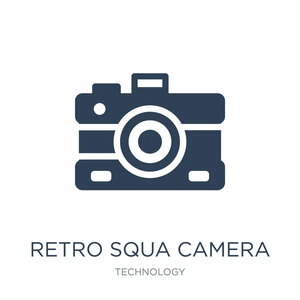 Retro Squa Kamera Icon Vektor Auf Weißem Hintergrund Retro Squa — Stockvektor