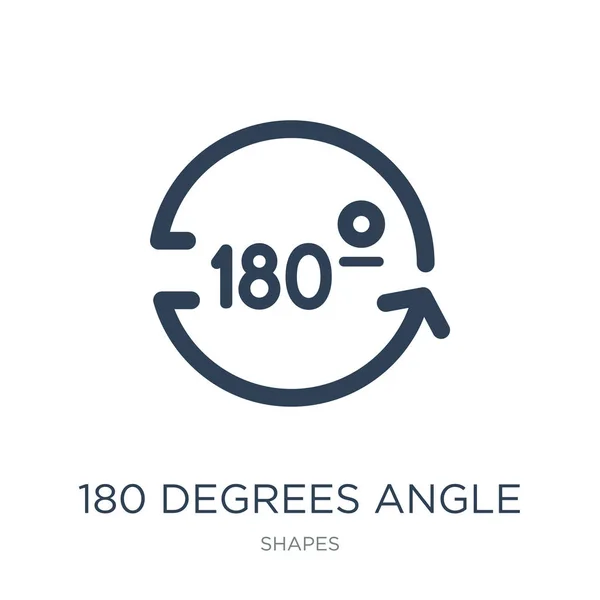 180 Degrees Angle Icon Vector White Background 180 Degrees Angle Royalty Free Stock Illustrations